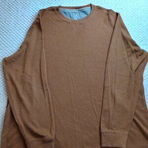 Member’s Mark Men’s Crewneck Sweater — Casual Mustard / Camel Brown, Size 2XL